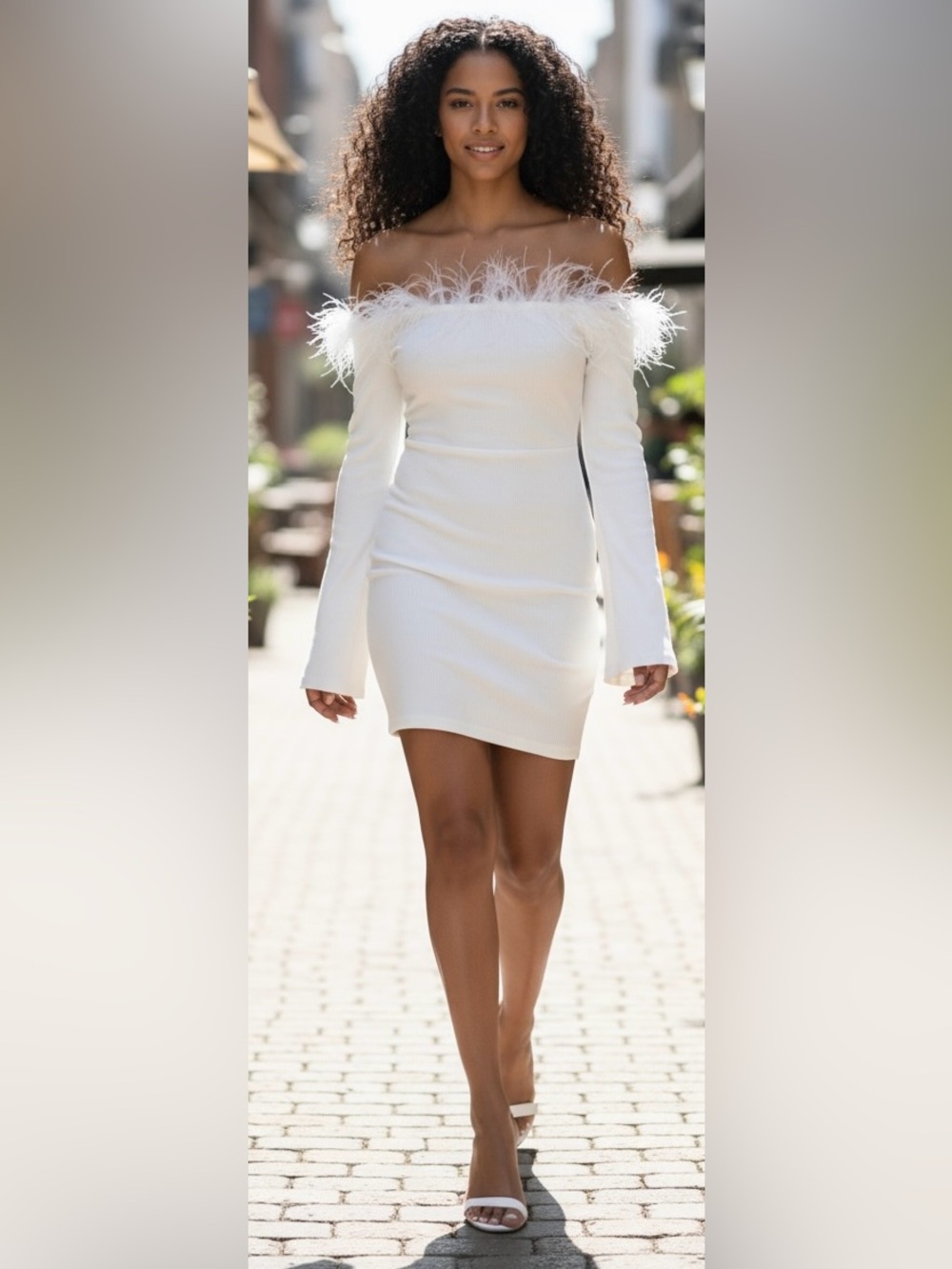 BTFBM White Dress NWT Size Large